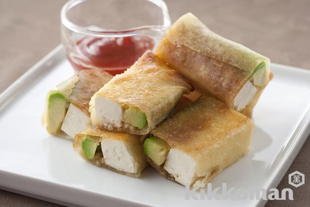 Tofu and Avocado Spring Rolls