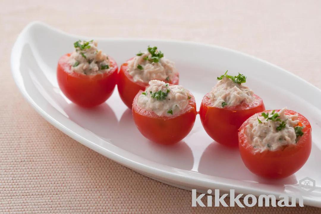 Tuna-Stuffed Cherry Tomatoes