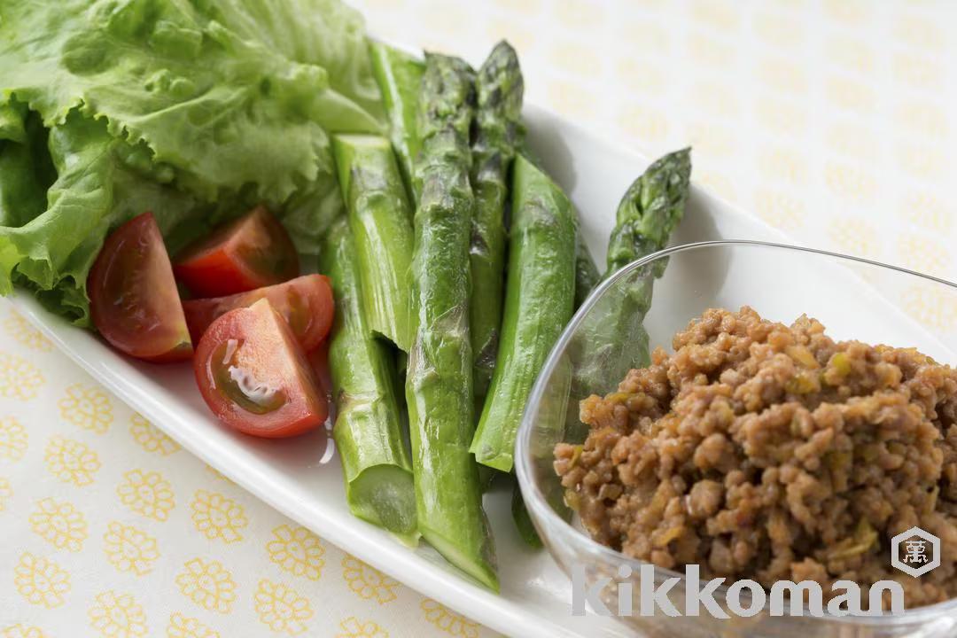Miso-flavored Ground Pork and Vegetables