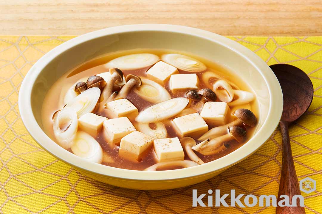 Tofu and Mushroom（Kinoko) Soup