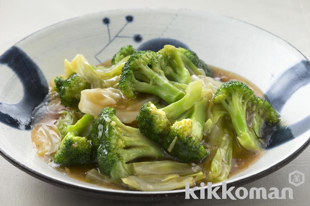 Simmered Broccoli and Cabbage