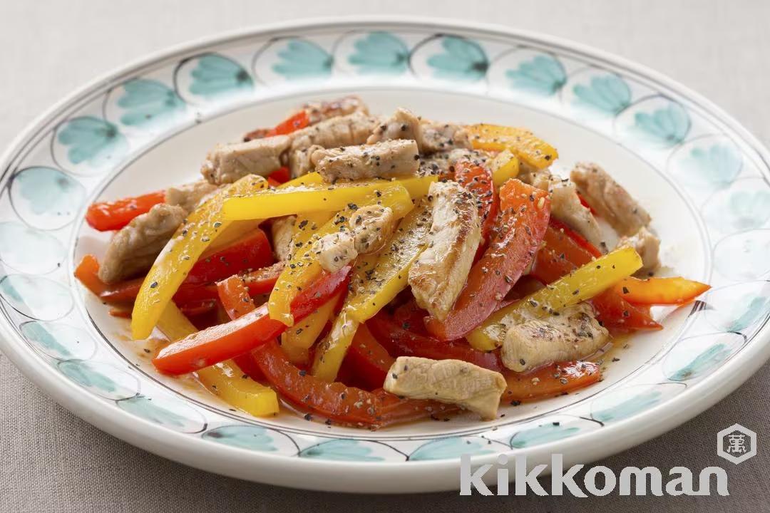Pork Tenderloin with Sauteed Bell Peppers