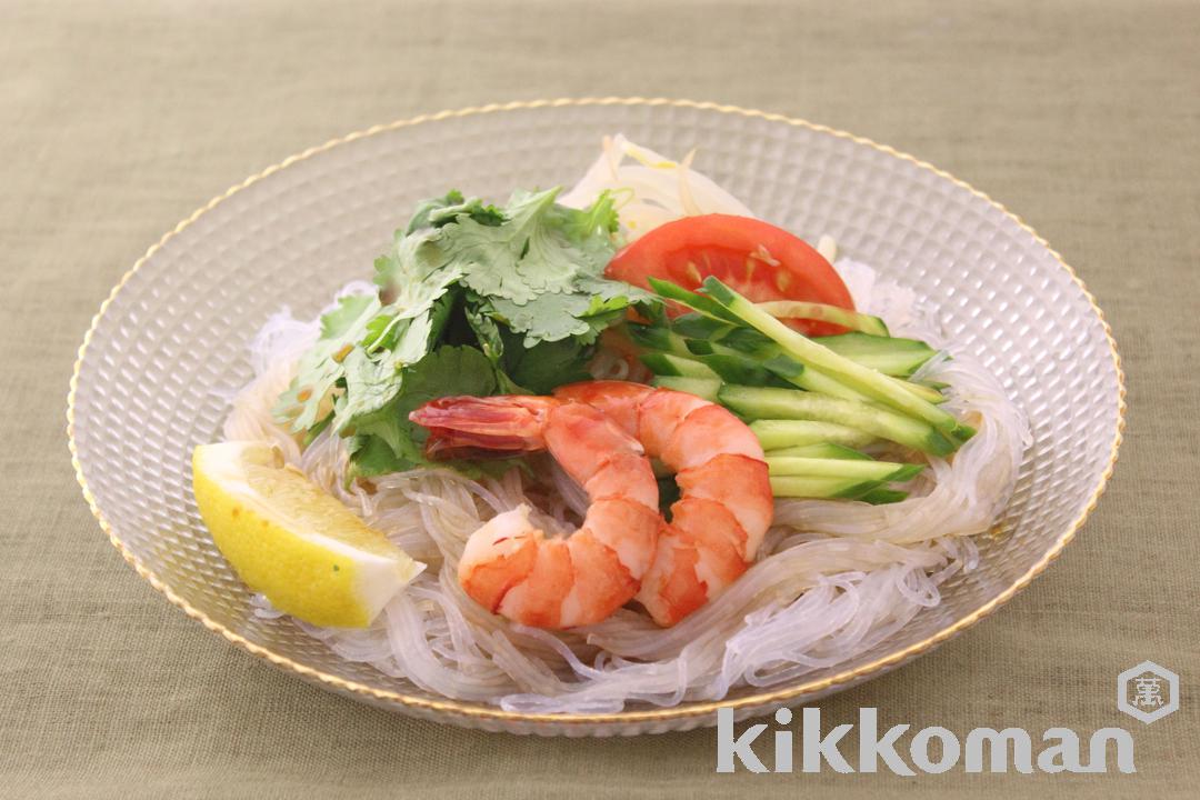 Lemon-Flavored Cellophane Noodles with Shrimp