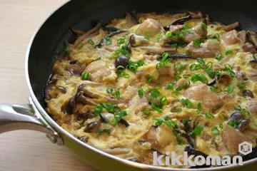 Chicken and Mushroom Oyakodon
