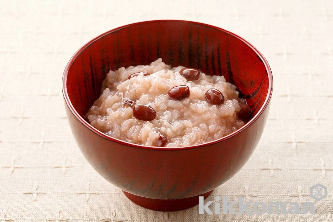 Rice Porridge with Adzuki Beans