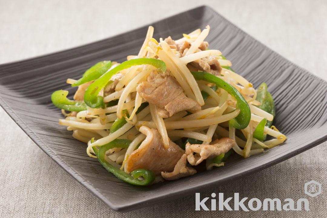 Bean Sprout and Pork Stir-fry