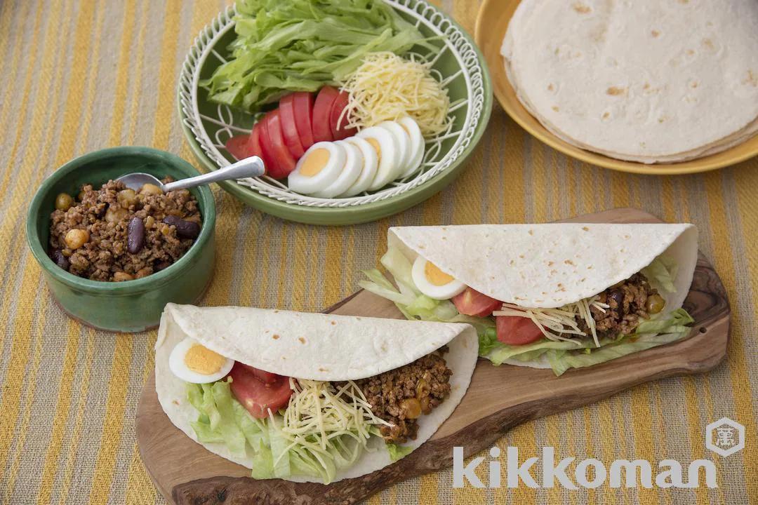 Ground Meat and Bean Tortillas