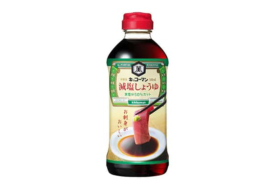 Kikkoman Less Sodium Soy Sauce (500-ml PET bottle)