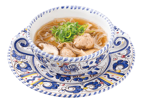 Meatball Soup with Mushrooms and Shirataki Noodles