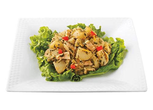 Potato and Tuna Salad with Infused Sencha Tea Leaves
