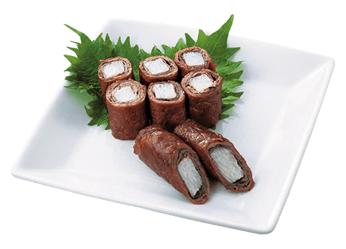 Beef Roll-Ups with Nagaimo and Umeboshi