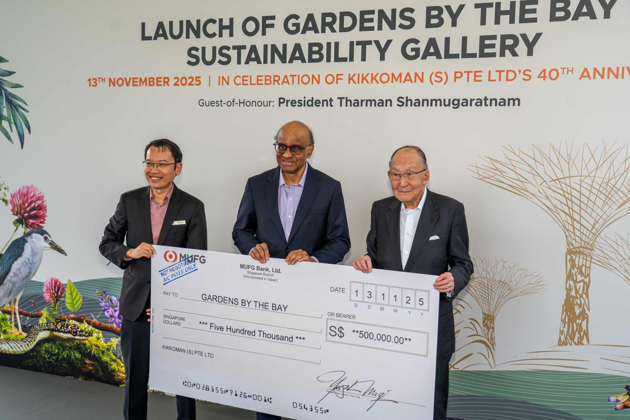 Kikkoman Singapore Holds 40th Anniversary Ceremony
