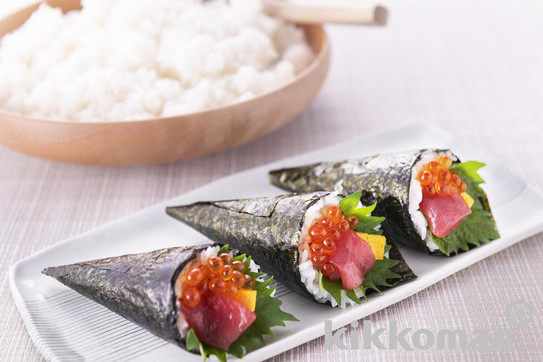 Temaki Sushi – Tuna and Salmon Roe