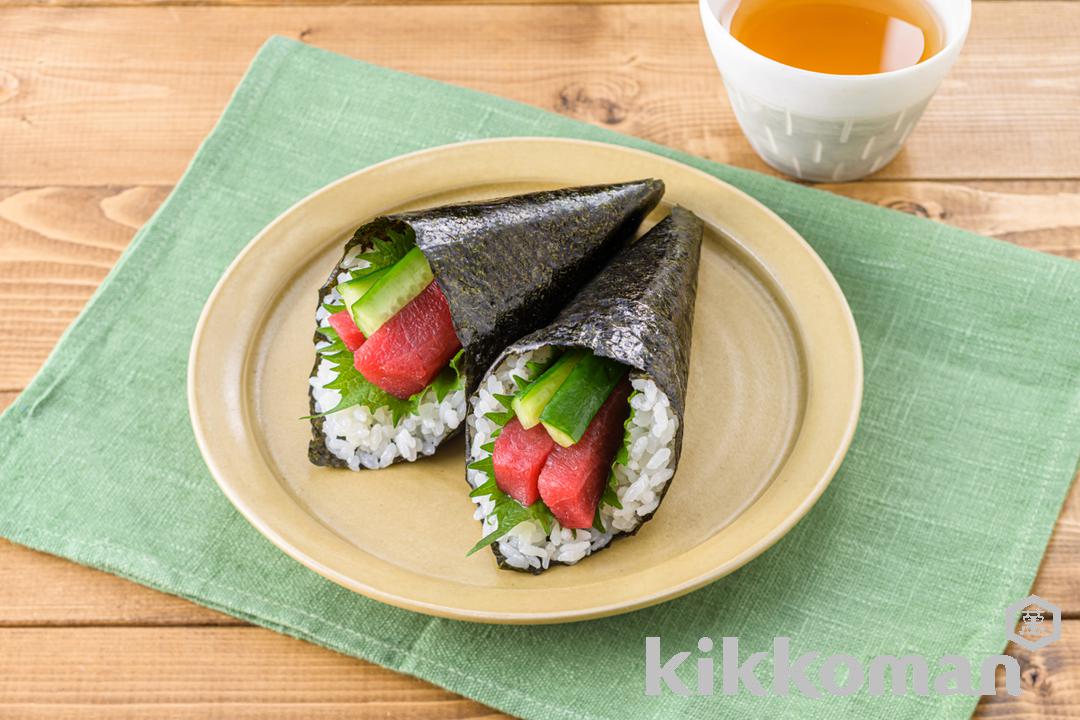Temaki Sushi - Tuna and Cucumber