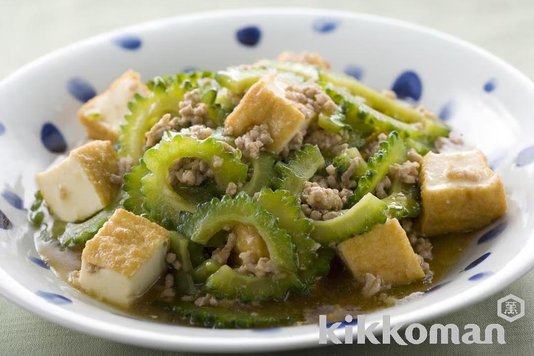 Fried Tofu and Goya