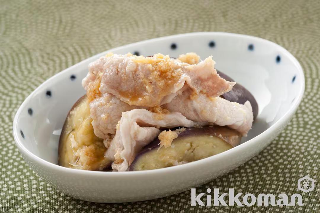 Boiled Pork and Eggplant Dressed with Ginger Sauce