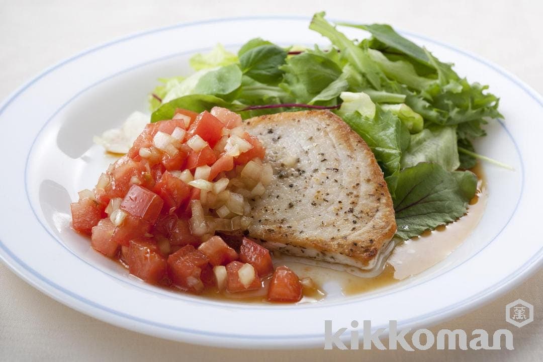 Sauteed Marlin with Freshly Diced Tomatoes