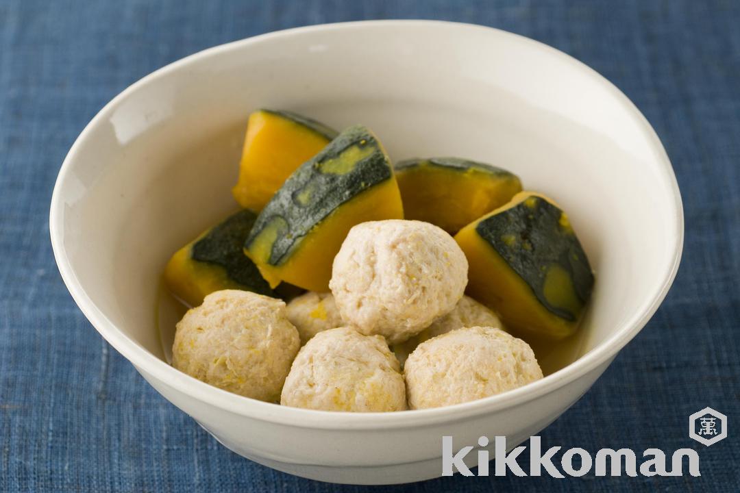 Boiled Kabocha Squash and Chicken Dumplings