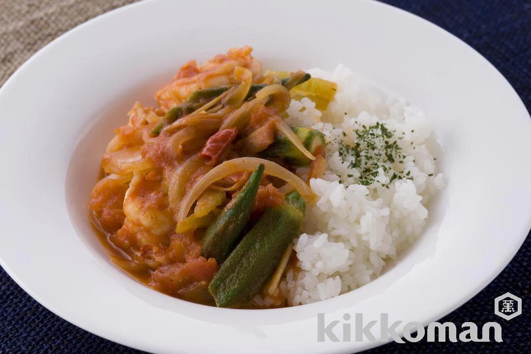 Simmered Shrimp and Tomatoes