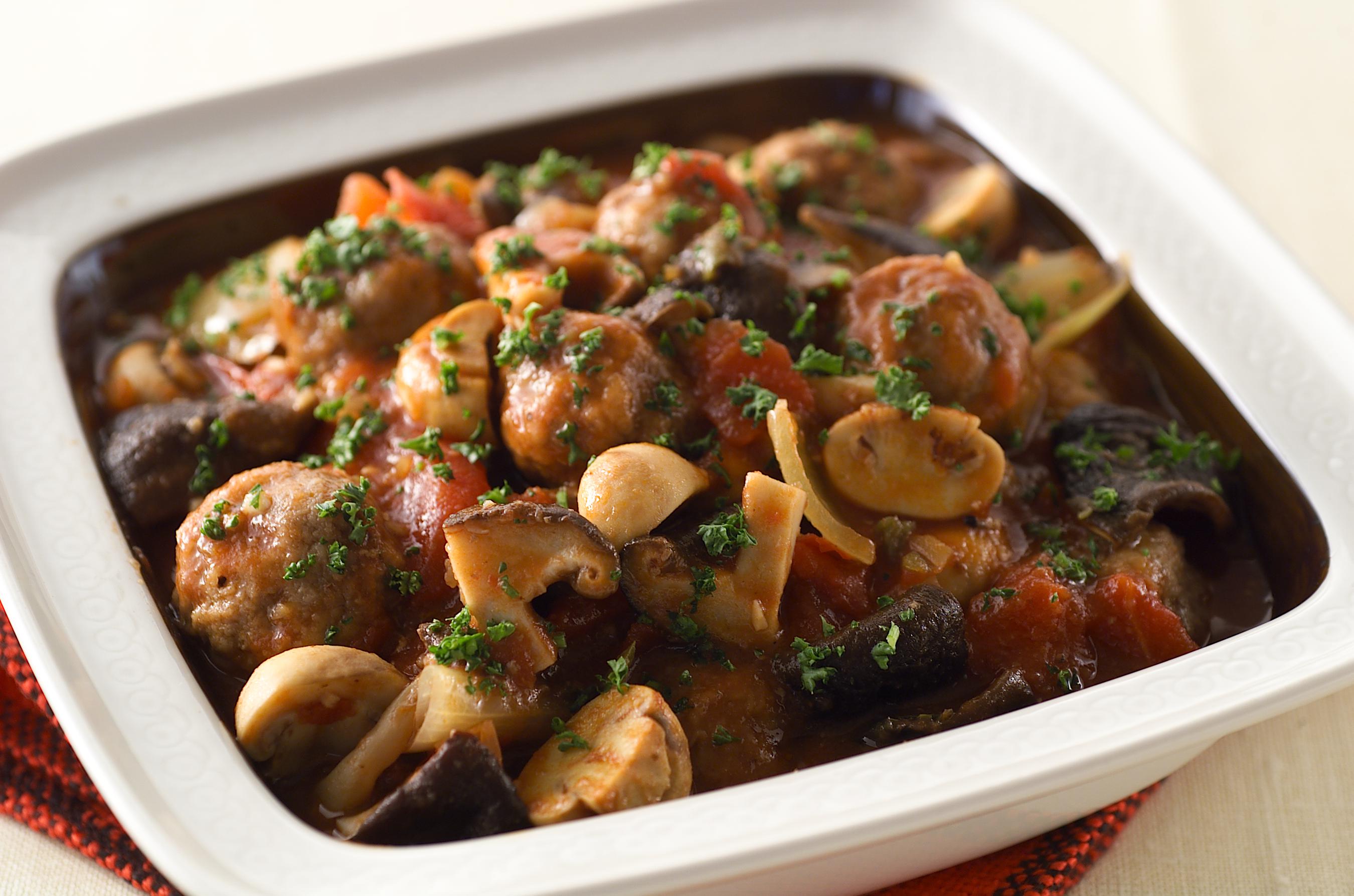 Mushroom and Meatball Stew