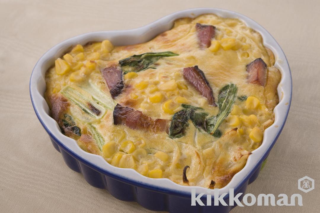 Bacon and Onion Layered Casserole