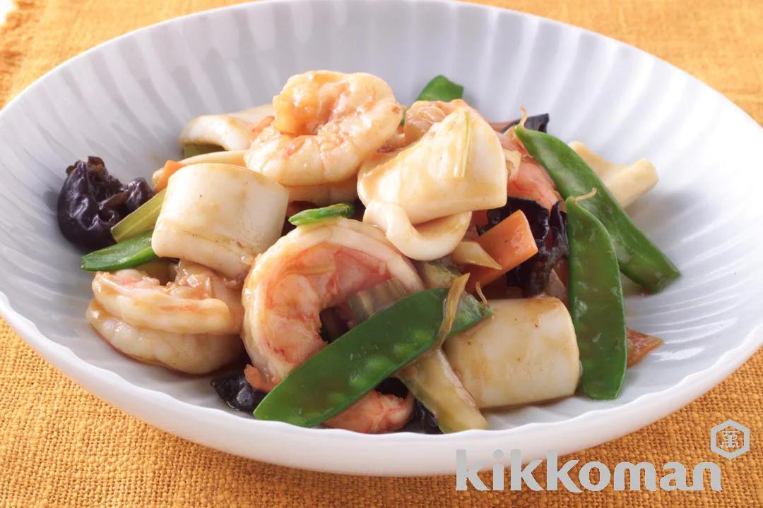 Squid and Shrimp with Mixed Vegetables
