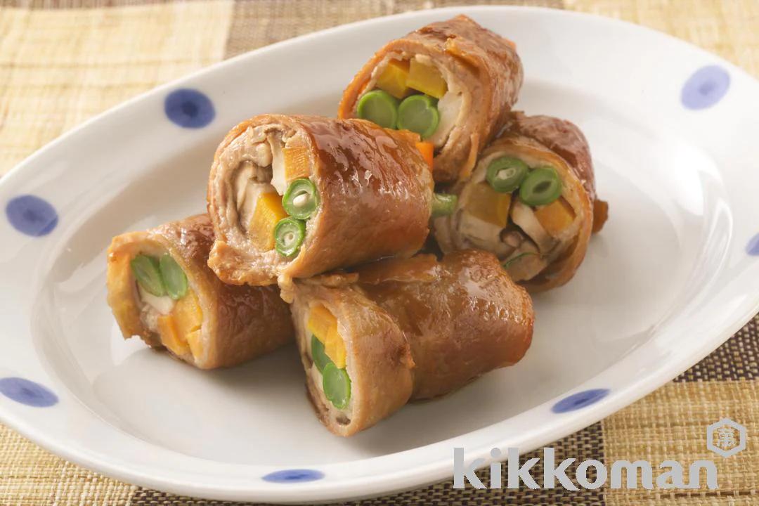 Three Colored Pork Rolls