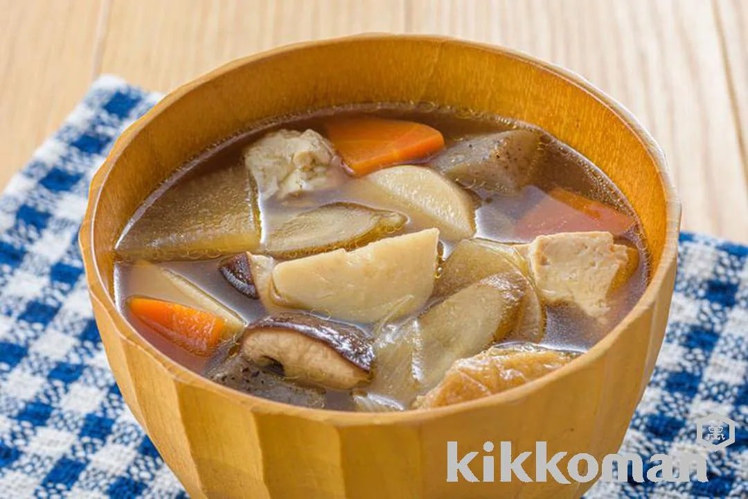 Japanese Tofu and Root Vegetable Soup