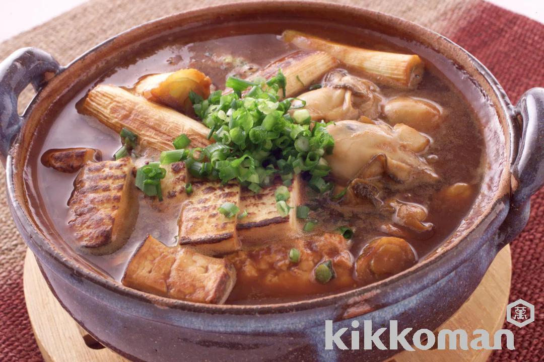 Oyster and Tofu Miso Hot Pot