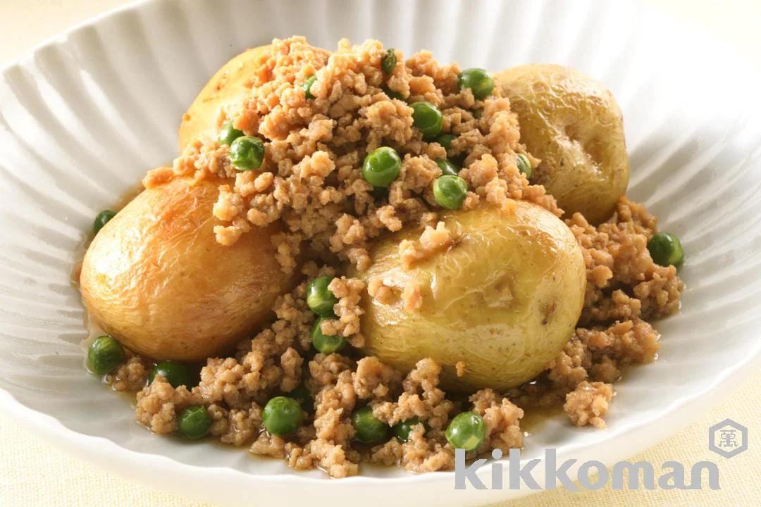 Simmered New Potatoes and Minced Chicken