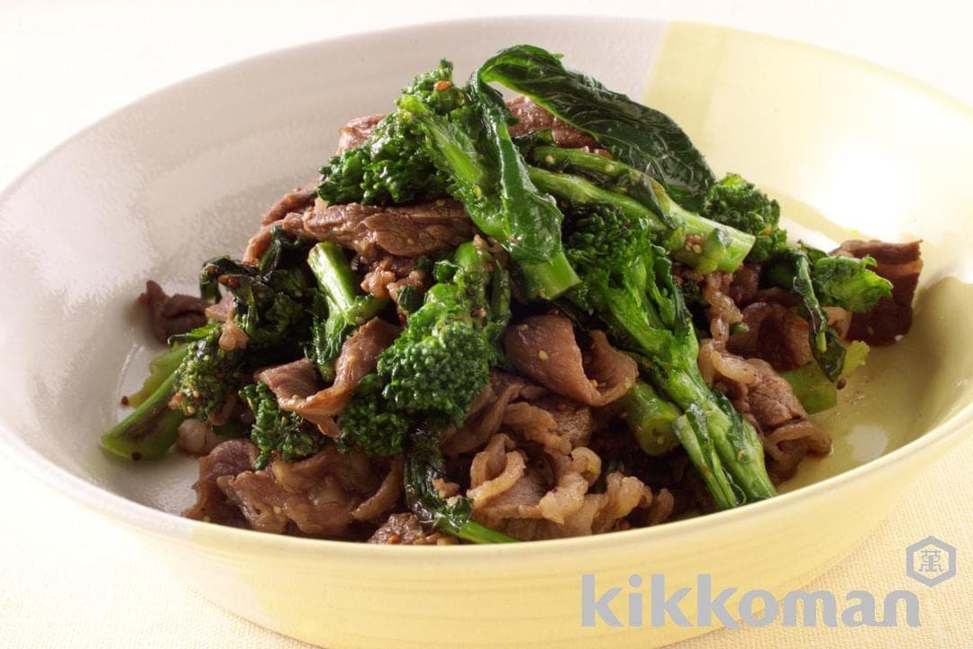 Beef and Nanohana Stir-Fry