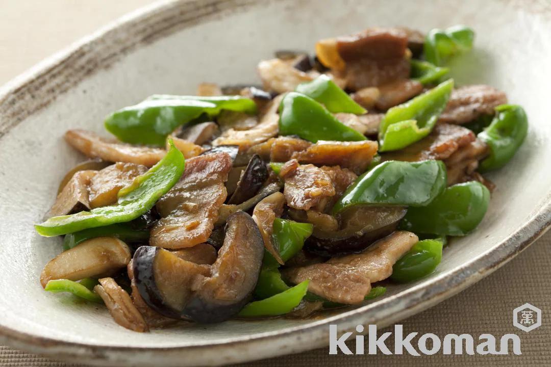 Savory Stir Fry Pork and Eggplant