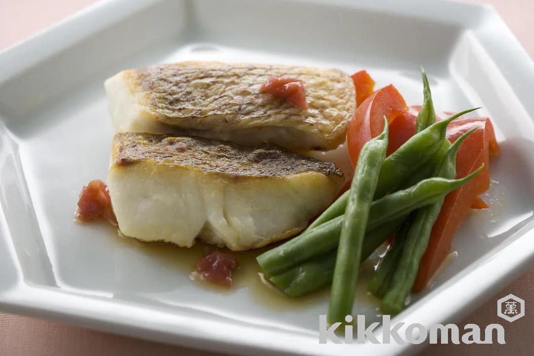Whitefish with Plums