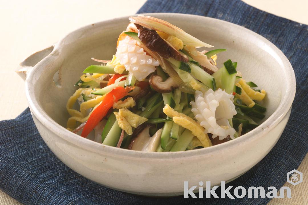 Squid and Vegetable Salad in Mild Vinegar Dressing