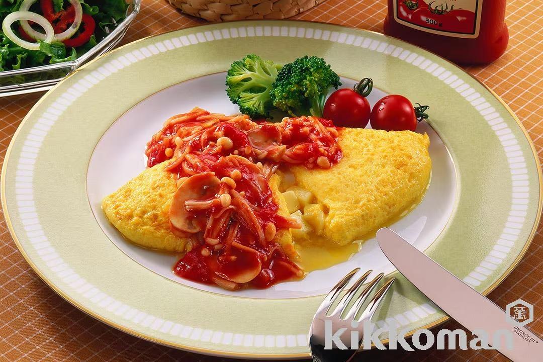 Mushroom and Cheese Omelet