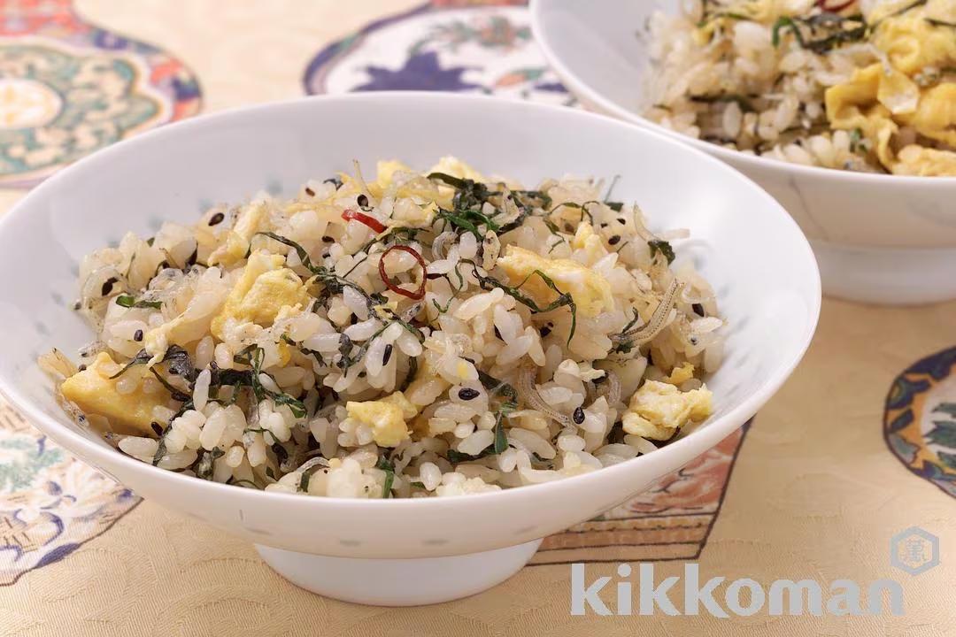 Fried Rice with Sardines and Green Perilla