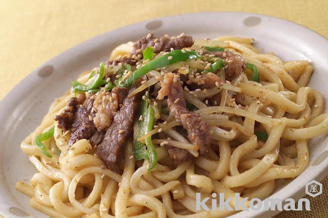 Beef and Udon Noodle Stir-Fry