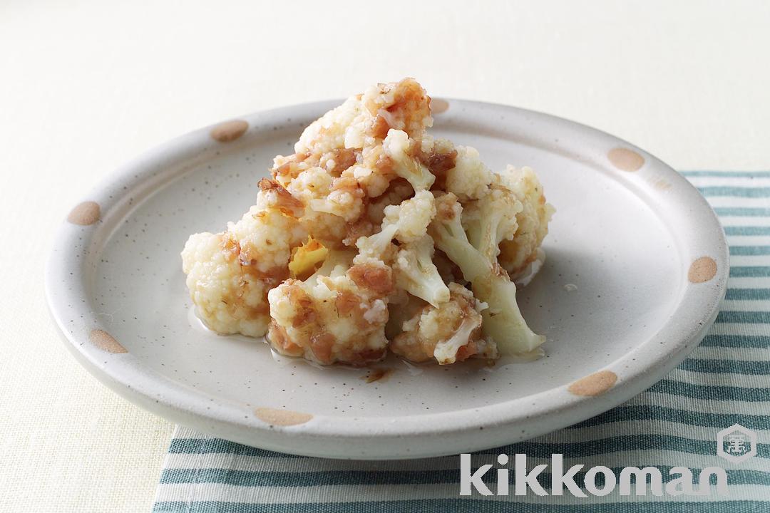 Cauliflower with Chopped Bonito Flakes and Plum