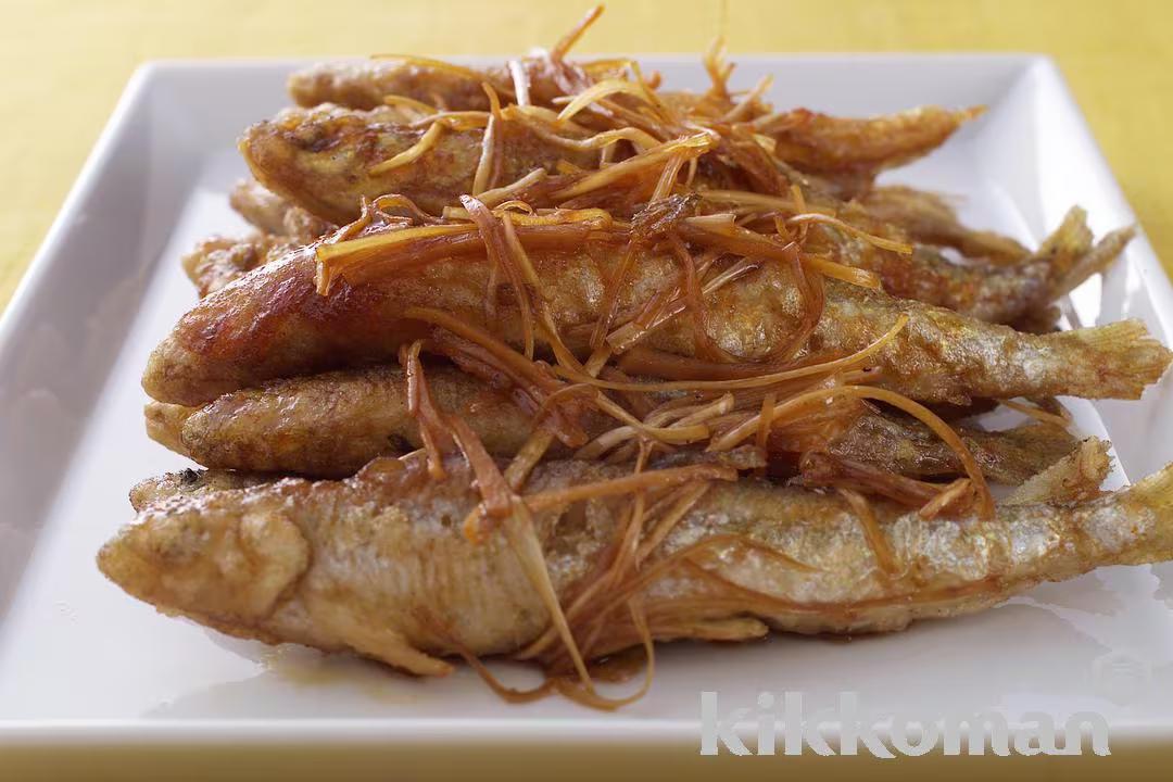 Japanese Smelt in Spicy Vinegar Marinade