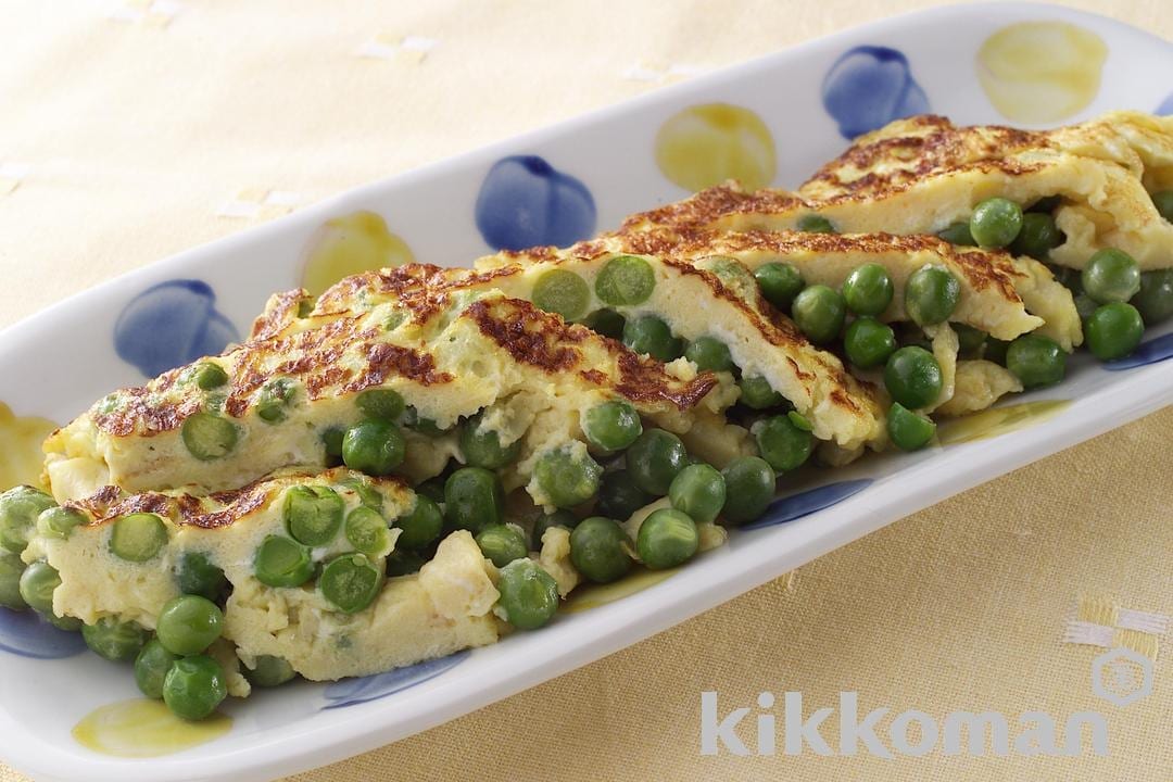 Omelette with Green Peas