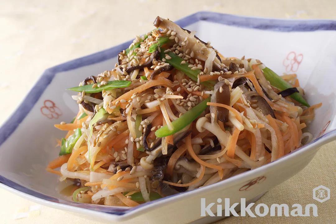 Japanese Quick Pickled Vegetables with Mushrooms