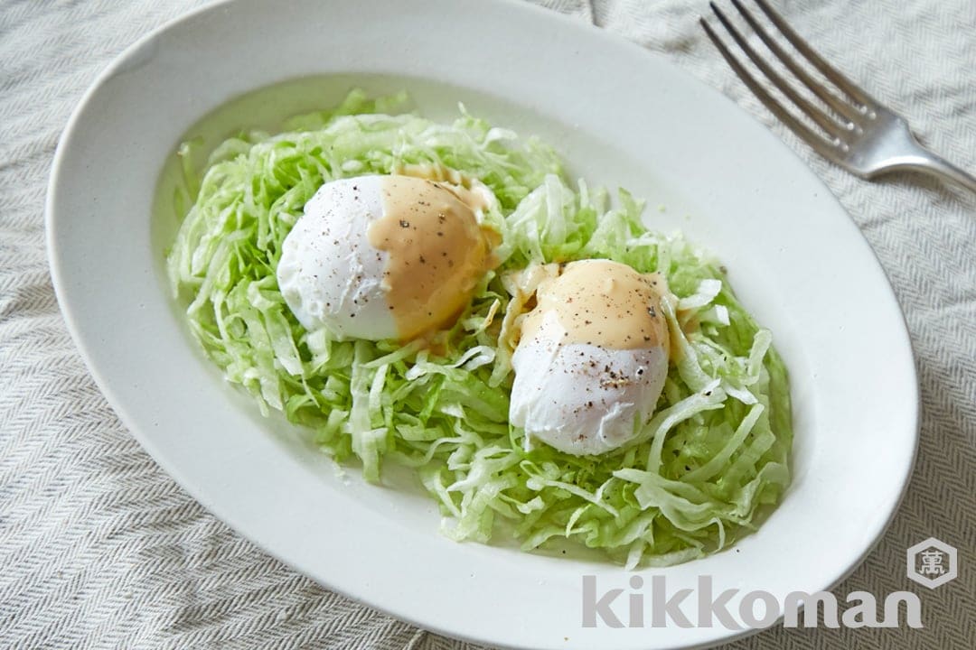 Poached Egg - Mayonnaise Soy Sauce
