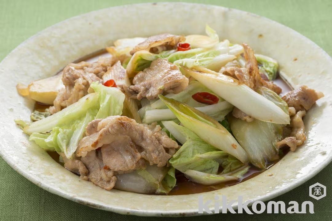 Spicy Napa Cabbage and Pork Saute