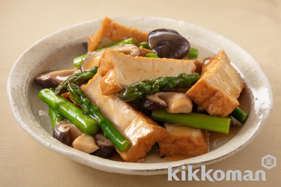 Braised Fried Tofu and Mushrooms