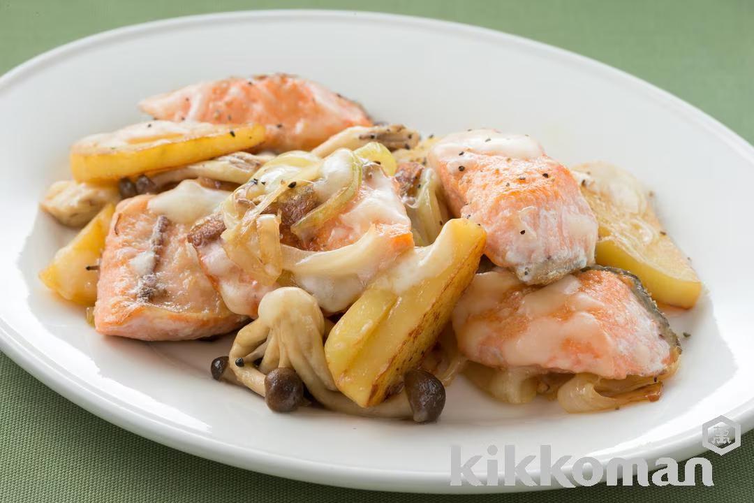 Salmon and Potato Gratin