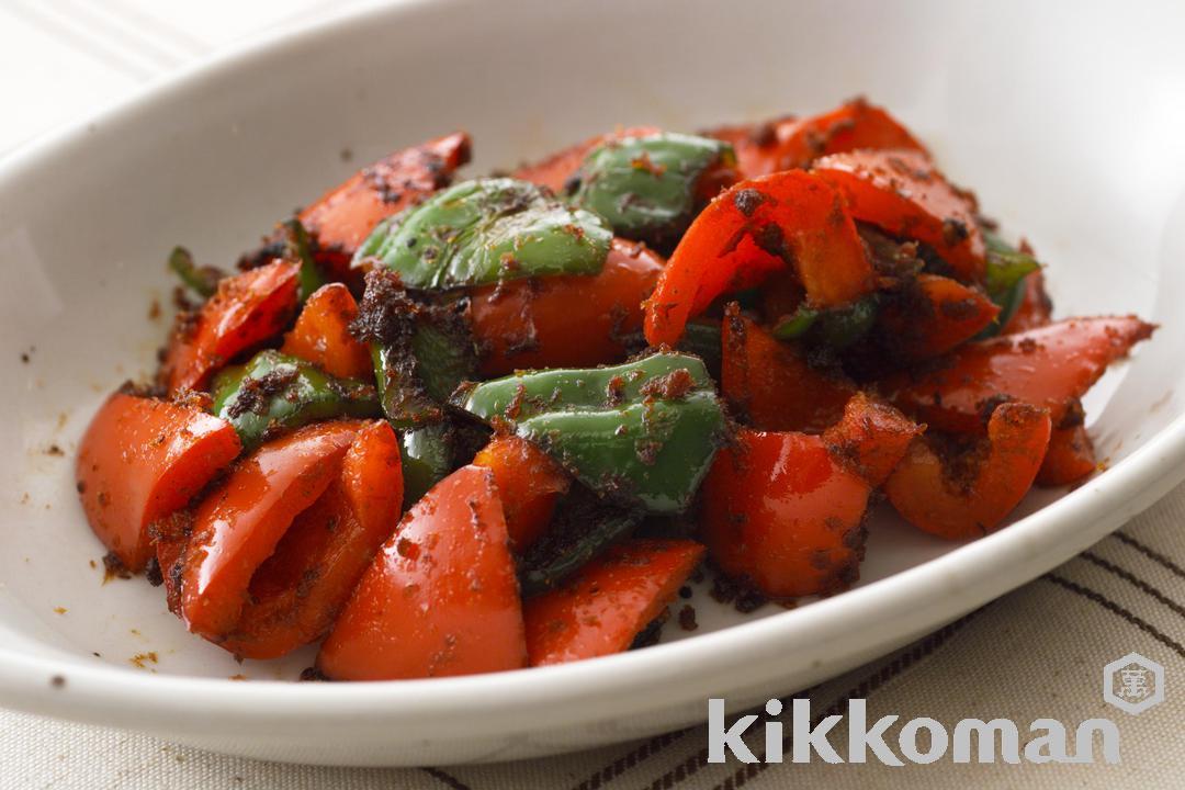 Stir-Fried Bell Peppers with Bonito Flakes