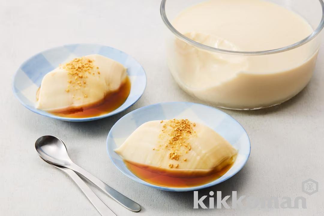 Japanese-Style Soymilk Pudding - Maple Soy Sauce