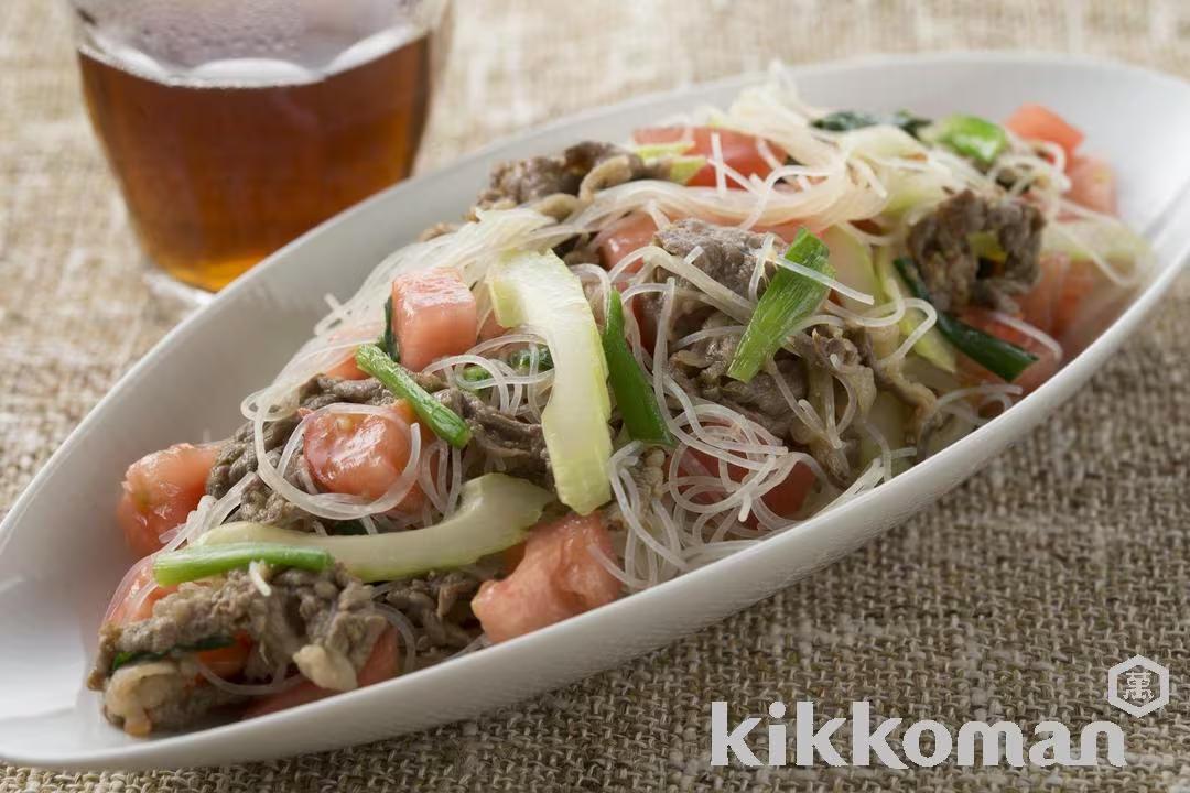 Beef and Vegetable Rice Vermicelli