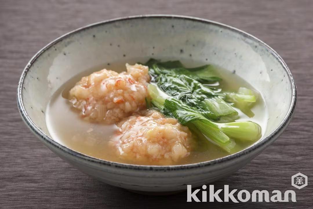 Shrimp Balls and Bok Choy Soup