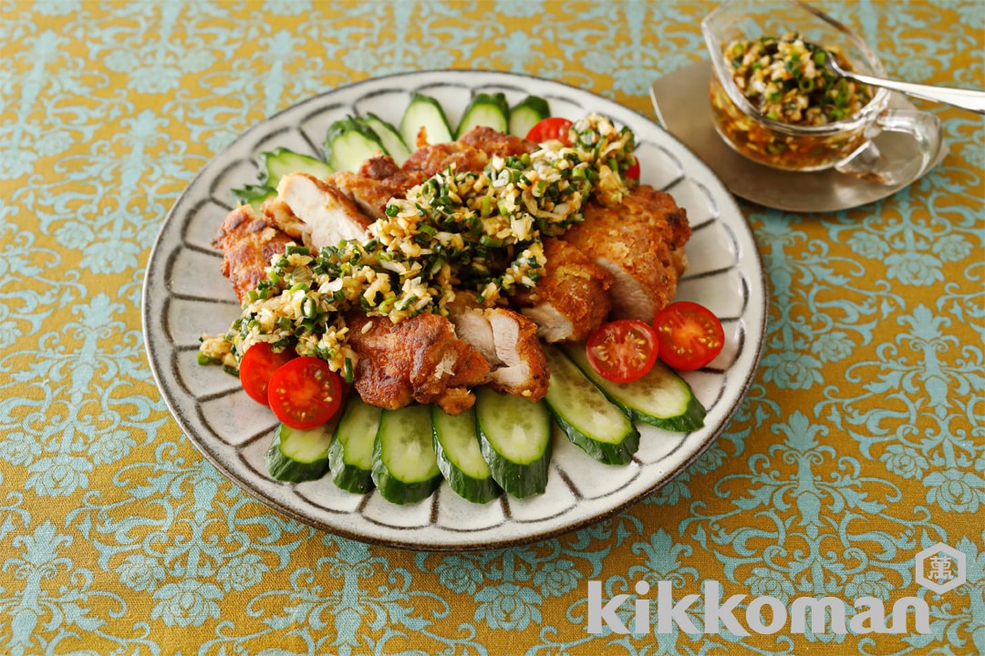 Japanese Fried Chicken with Negi Sauce